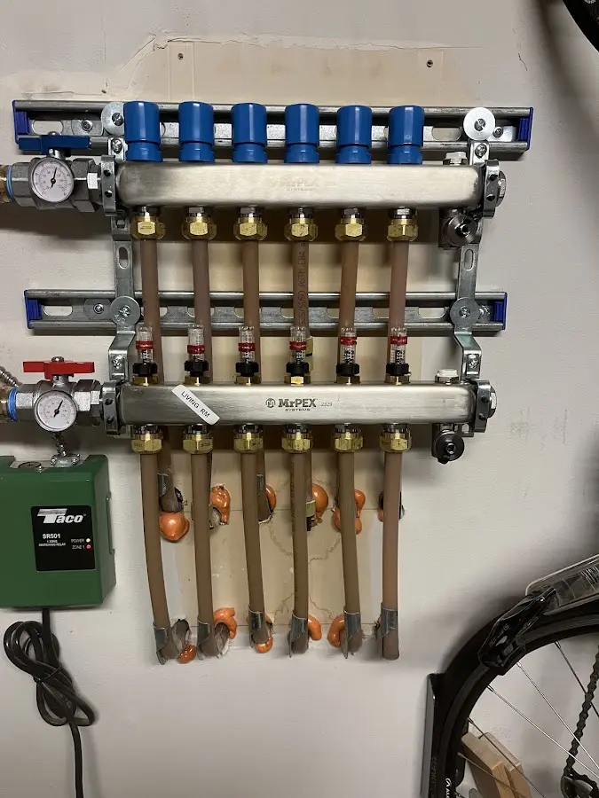 Plumber performing Gas Leak Detection at a residential property in Thomas